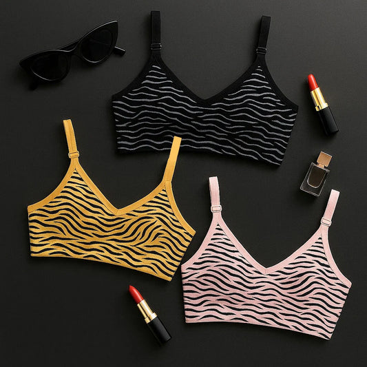 "ZebraFit™ Everyday Bralette Set"