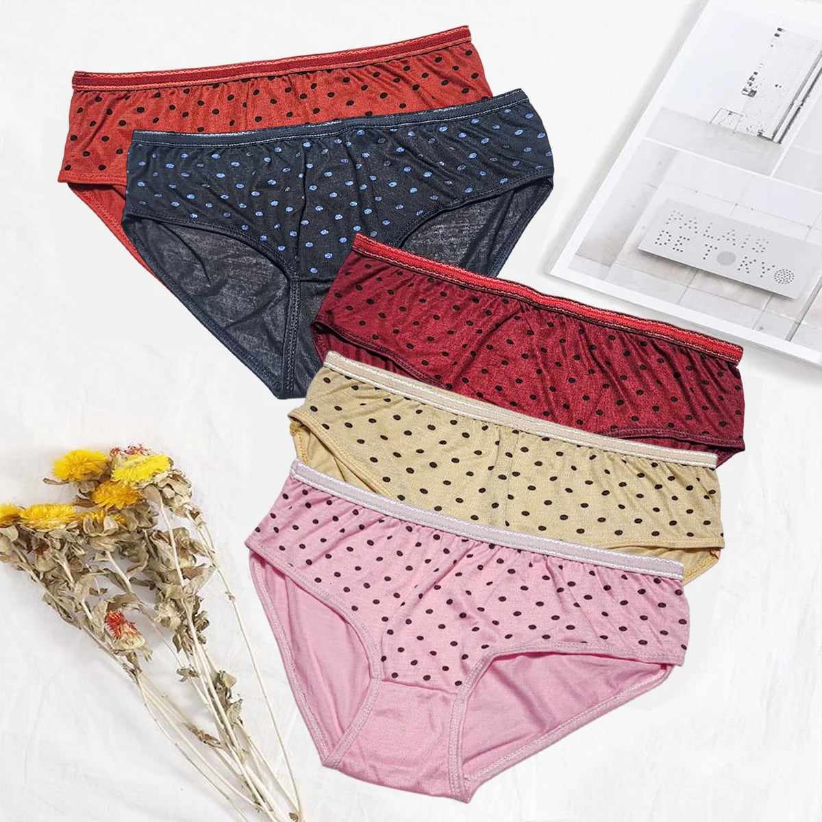 Cotton Polka Dot Brief