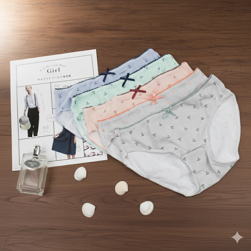 Anchor Print Cotton Panties