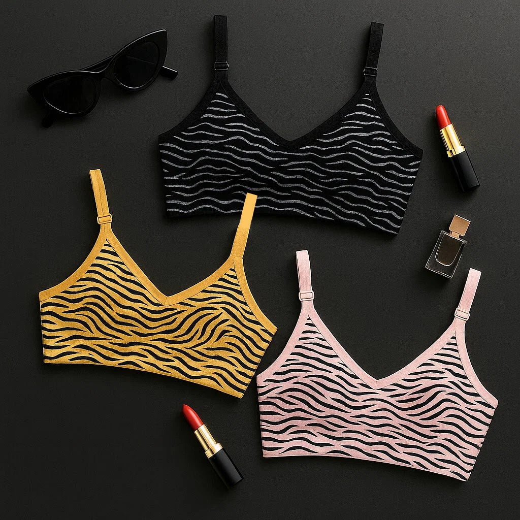 "ZebraFit™ Everyday Bralette Set"