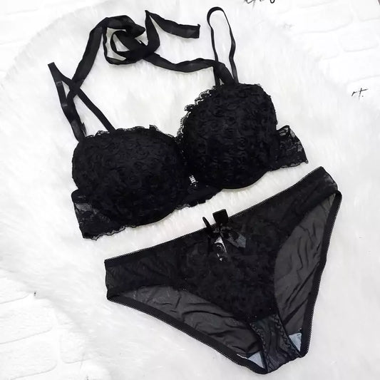 Front-Open Push-Up Bra & Panty Set