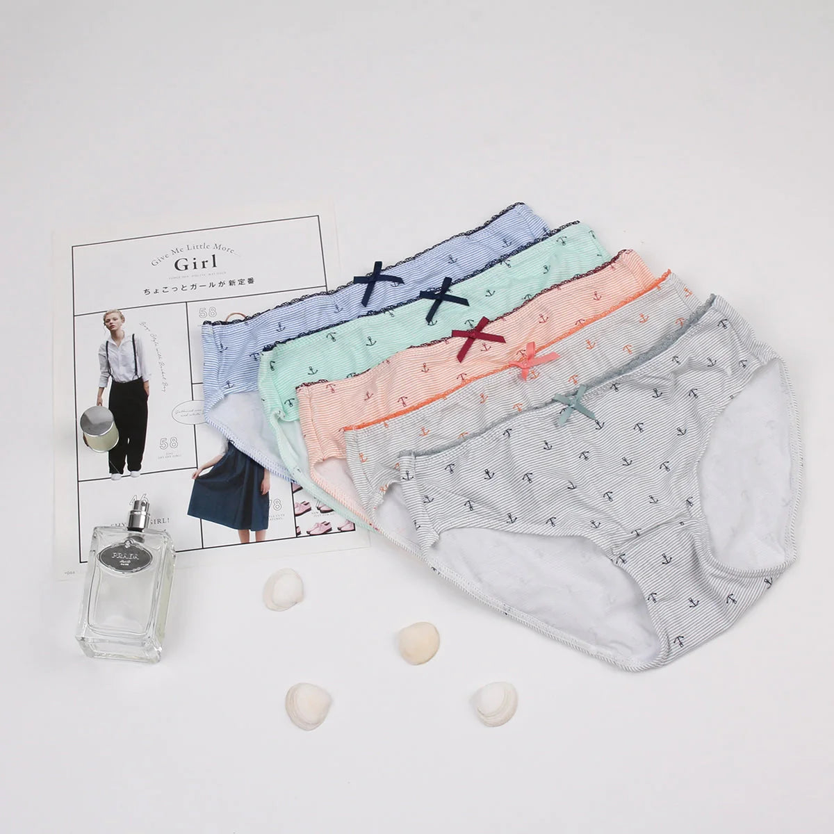 Anchor Print Cotton Panties