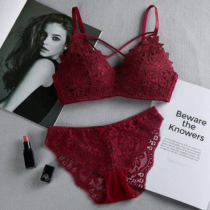 Elegant Lace Push-Up Bra & Panty Set