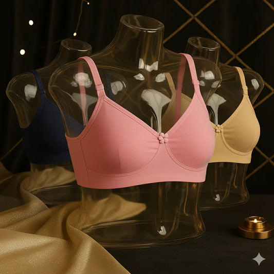 "CottonEase™ Seamless Comfort Bra"