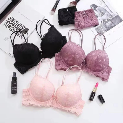 "LaceAura™ Double Padded Bra Set"