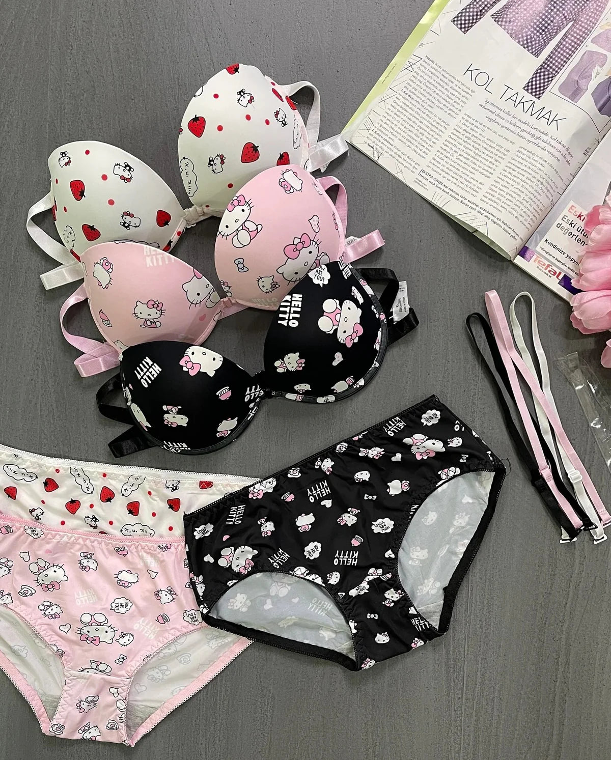 "KittyCharm™ Adjustable Bra & Panty Set"
