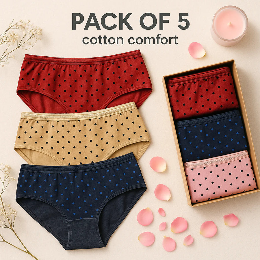 Cotton Polka Dot Brief