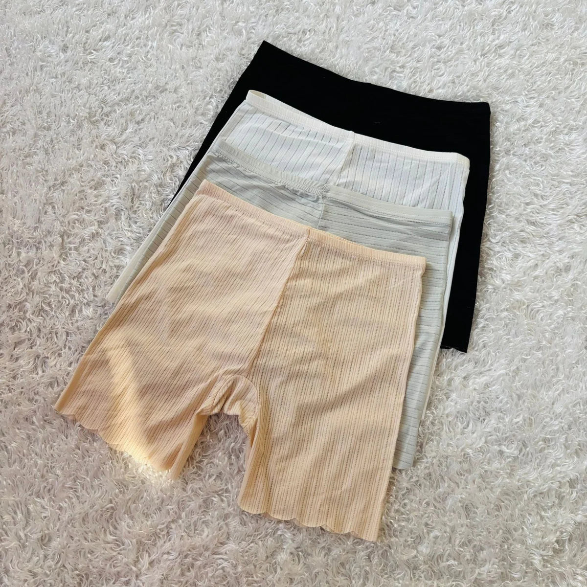 Ribbed Mesh Boxer Shorts
