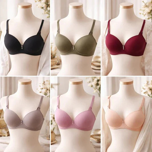 Premium Smooth Fit Wired Padded Bra with Soft Support & Elegant Finish