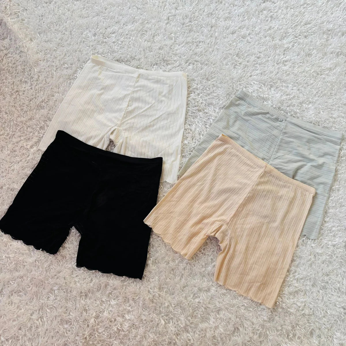 Ribbed Mesh Boxer Shorts