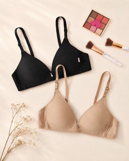 Everyday Comfort Thin-Padded Non-Wired Bra – B Cup (32–36)