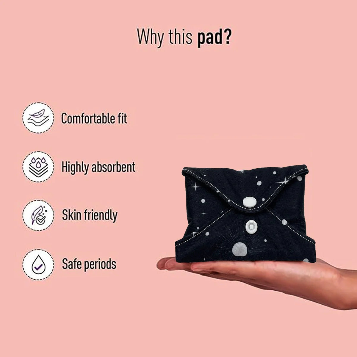 "Eco Care™ Washable Menstrual Pad"