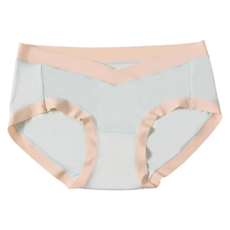 Criss-Cross Cotton Mid-Waist Panties