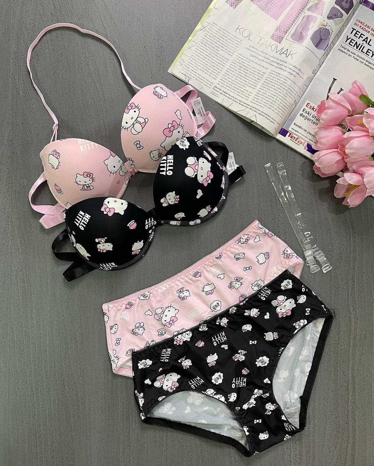 "KittyCharm™ Adjustable Bra & Panty Set"