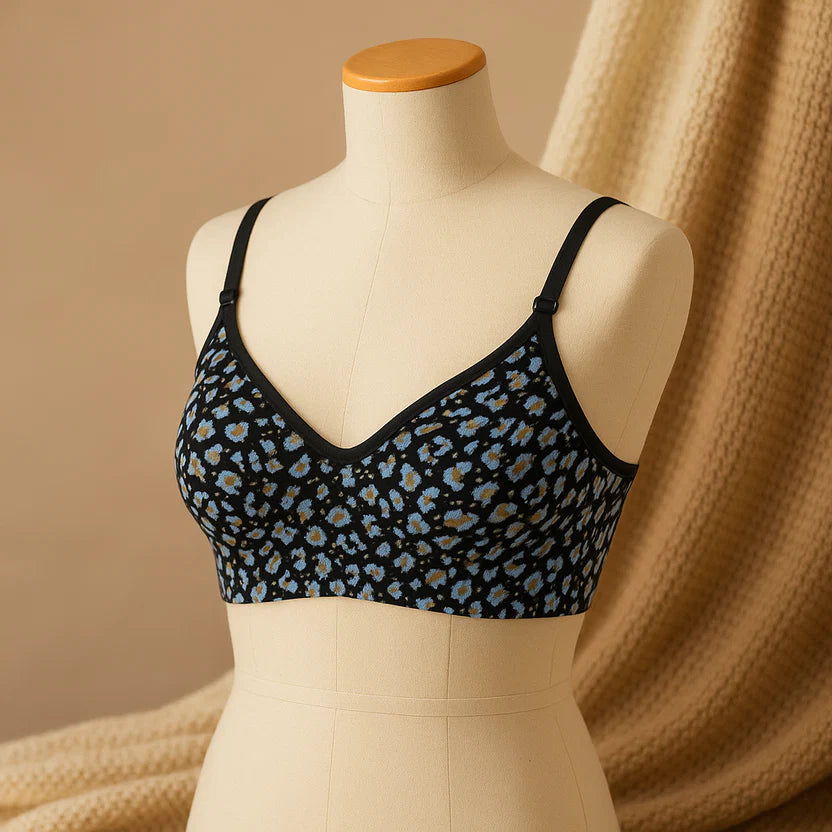 "Leopard Fit™ Non Padded Everyday Comfort Bra"