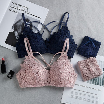 Elegant Lace Push-Up Bra & Panty Set