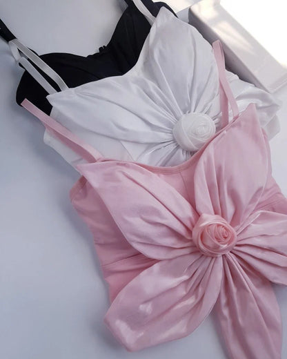 Signature Satin Bow Bra Top
