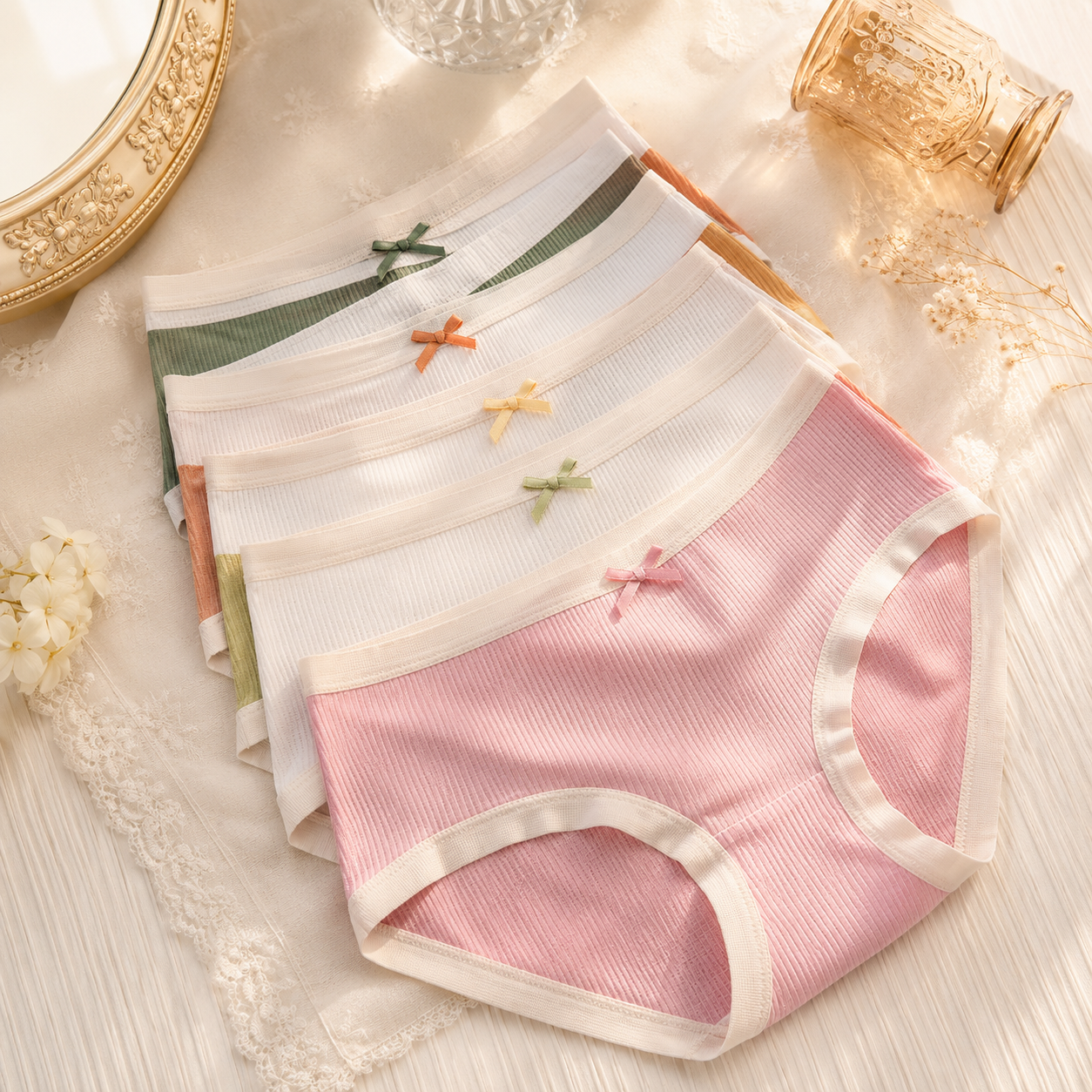 "BellaSoft™ Ribbed Panty Collection"