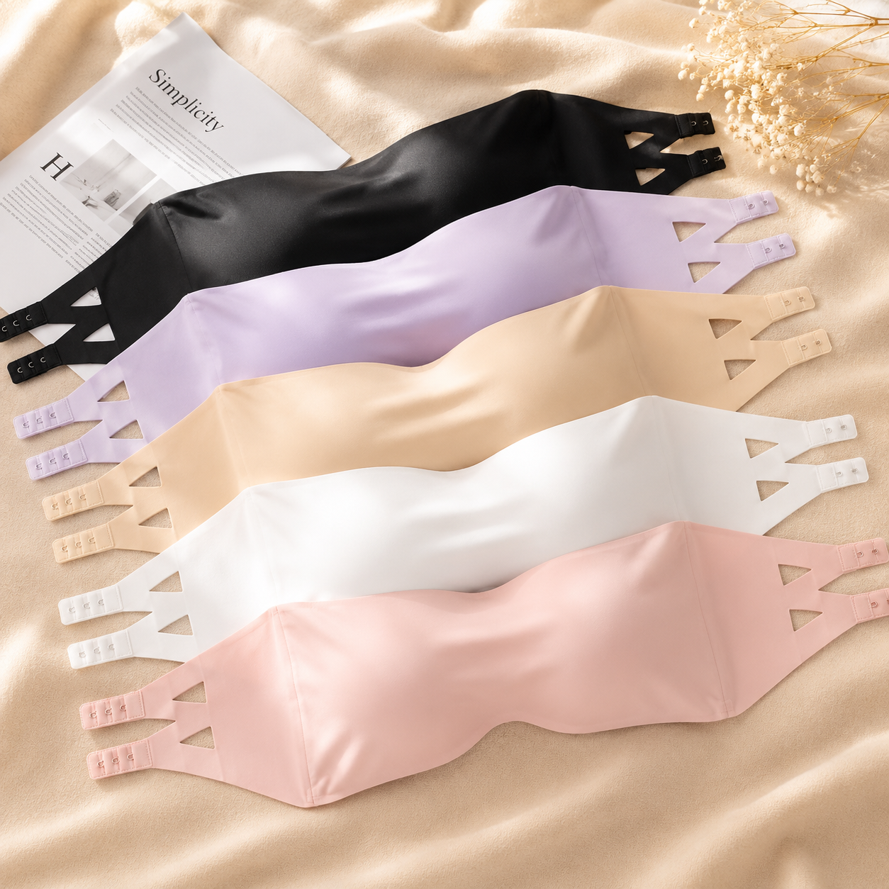 "BreezeFit™ Padded Bra with modern strap "