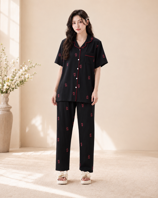 Lacevyn Cozy Charm Printed Pajama Set