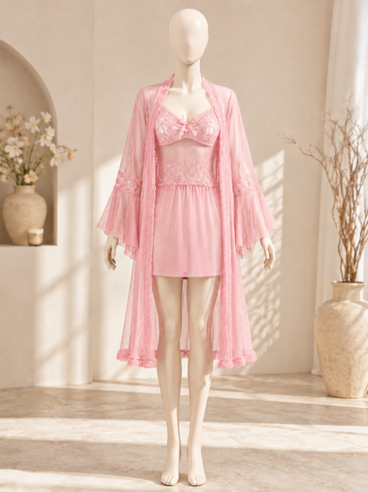 Rouge Noire™ Luxe Lace Nightwear Set