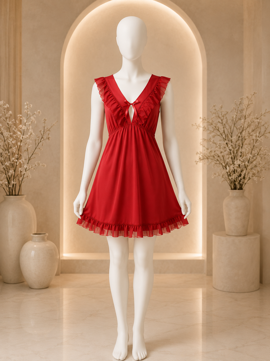 Rosé Bloom™ Ruffle Lace Nightdress
