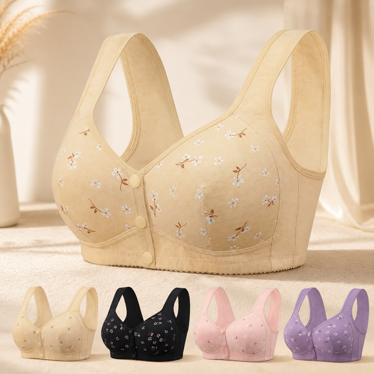 Front Button Front Open Bra