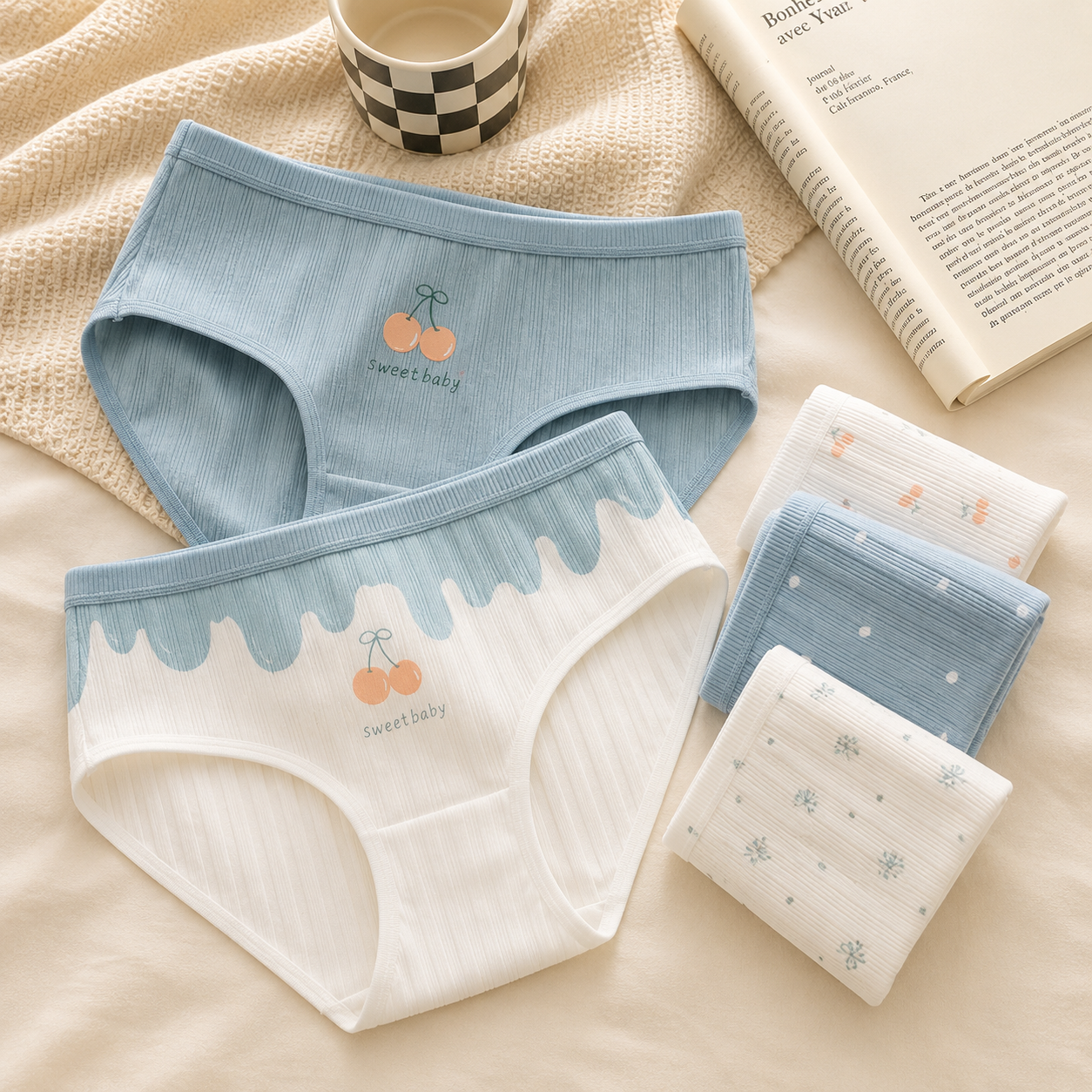 "Cotton Joy™ Seamless Brief Set"