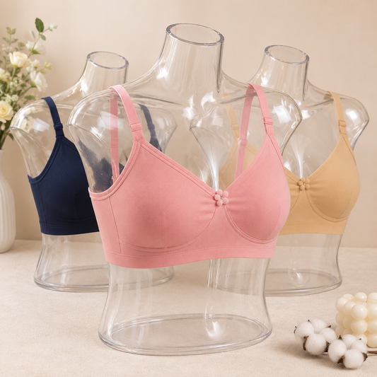 "CottonEase™ Seamless Comfort Bra"