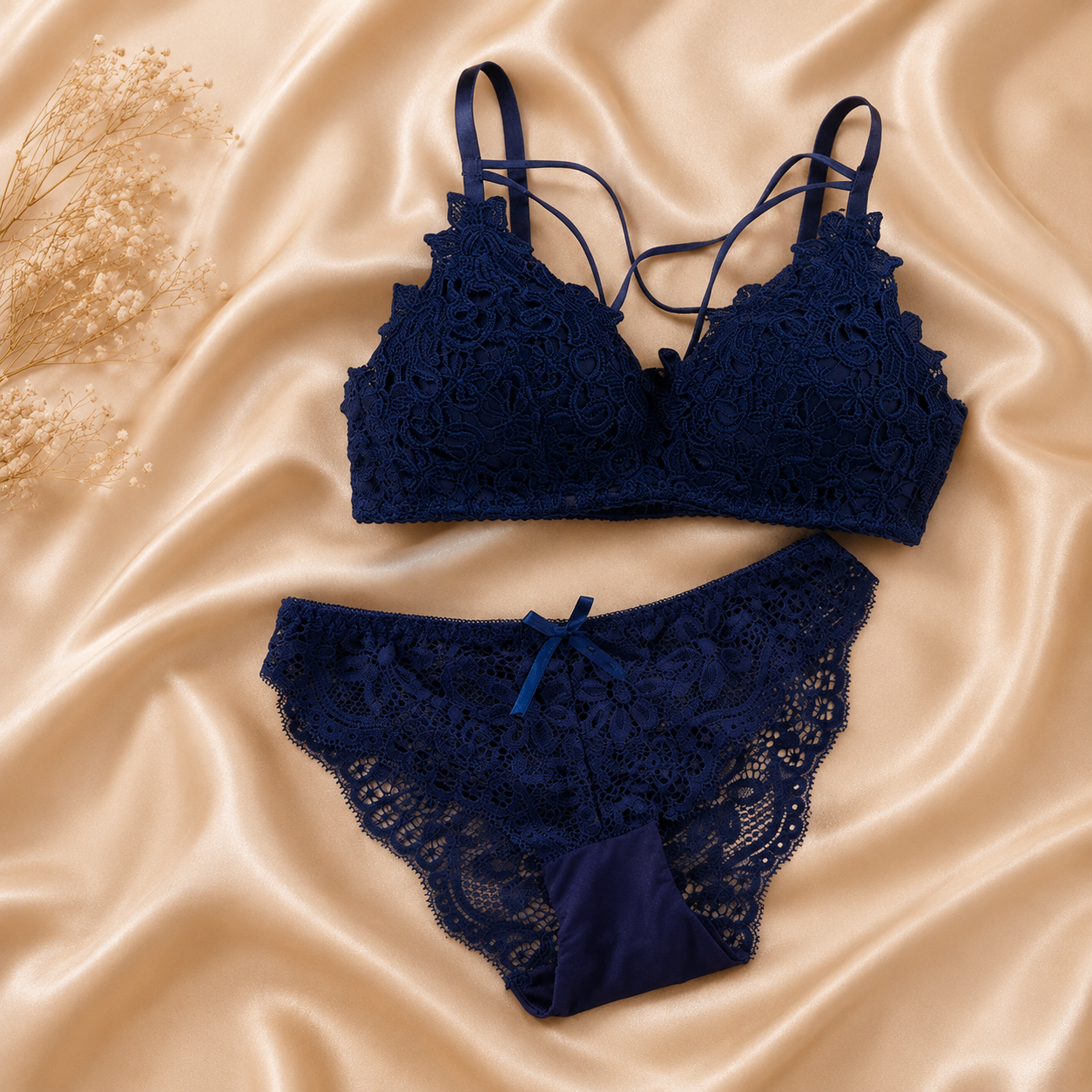 Elegant Lace Push-Up Bra & Panty Set