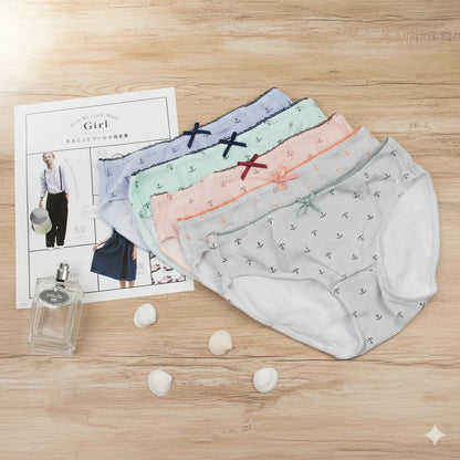 Anchor Print Cotton Panties