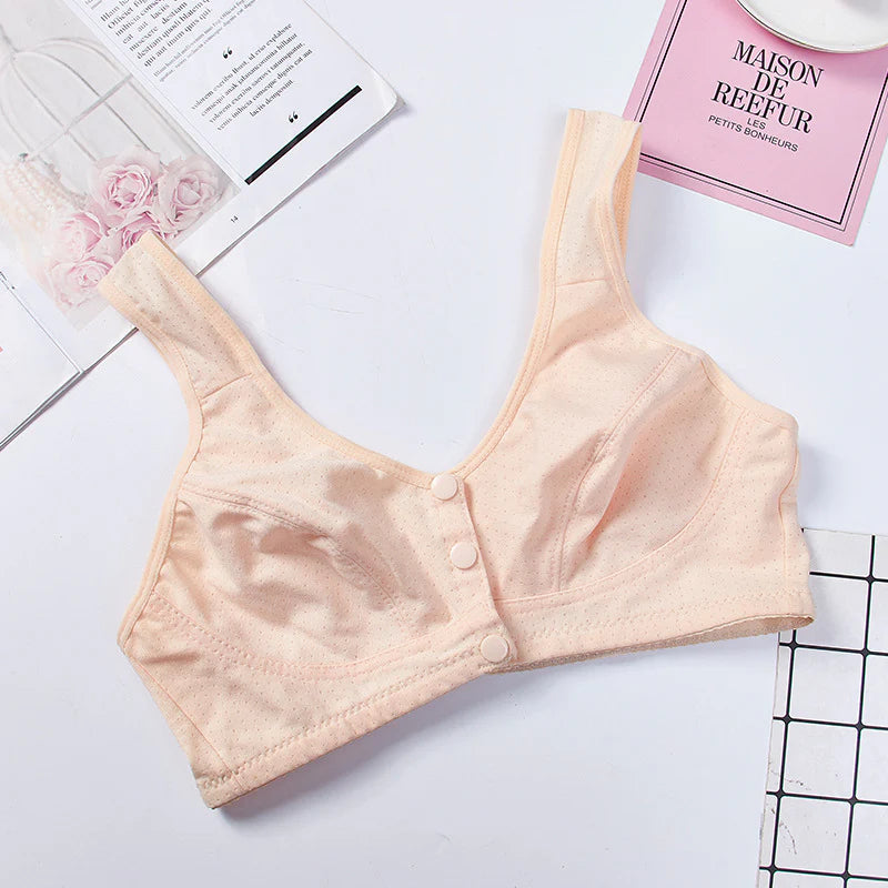Front Button Front Open Bra
