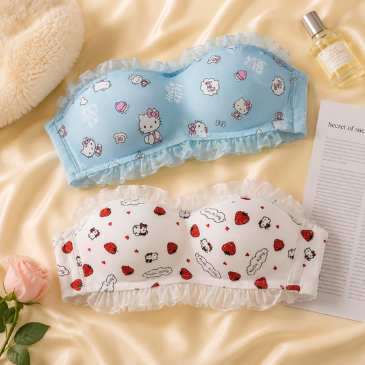 Hello Kitty Print Padded Bra