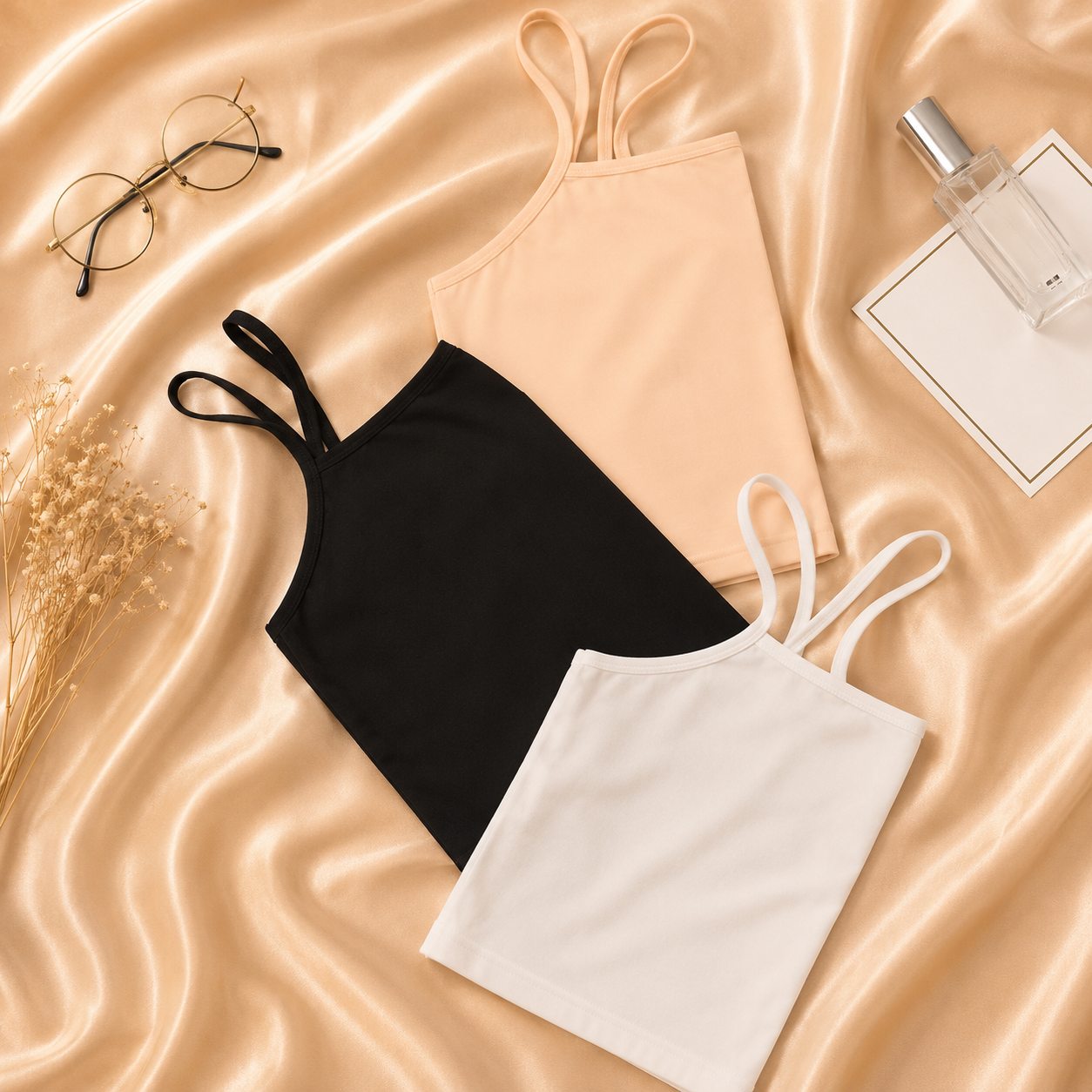 Stretch Cotton Camisoles