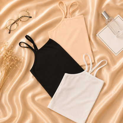 Stretch Cotton Camisoles