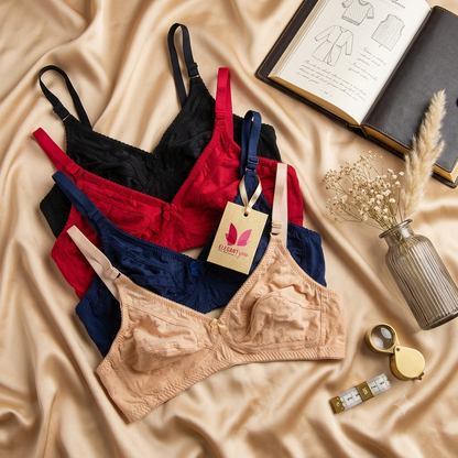 Stretchable soft cotton bra