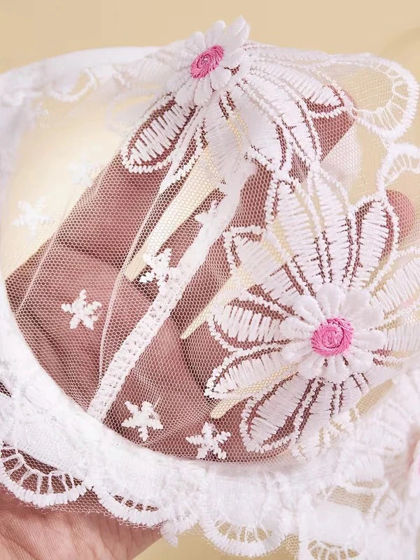 Floral Lace Bra & Panty Set