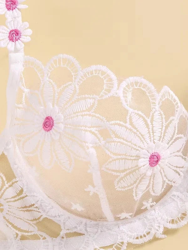 Floral Lace Bra & Panty Set