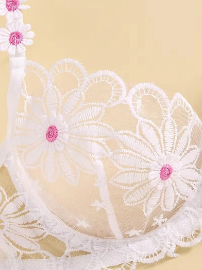 Floral Lace Bra & Panty Set