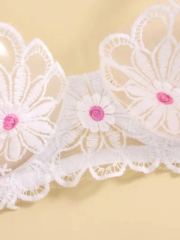 Floral Lace Bra & Panty Set