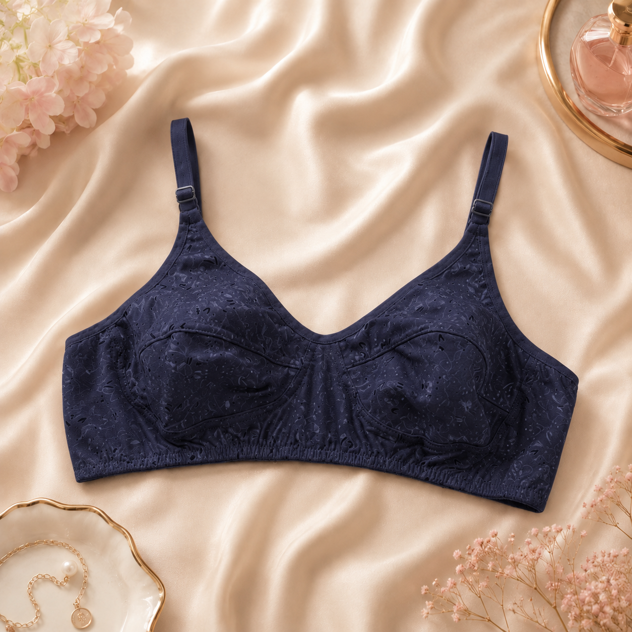 CloudSoft Printed jersey Comfort Bra