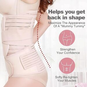 3 in 1 Postpartum Belt After Delivery Support Recovery | Body Shaper Belt for Women for After Birth Postnatal C-section | Waist Pelvis Shapewear Wrap Postpartum Girdle