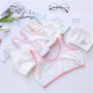 Teenage Cotton Bra Vest For Girls Non Padded Cartoon Vest Tank (8 to 16 Years)
