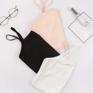 Pack of 3 Stretchable Cotton Camisole Tops for Women & Teenage Girls – Soft, Breathable Tank Tops